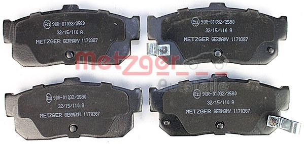 METZGER 1170387 Bremsbelagsatz, Scheibenbremse